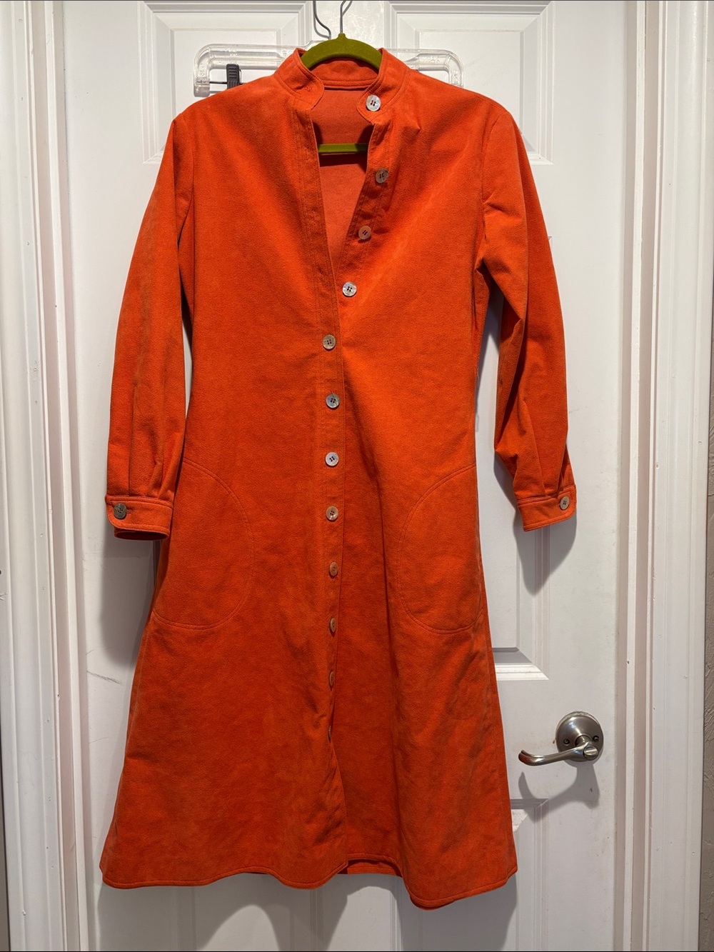 Orange Long Line Jacket - Picture 8 of 9